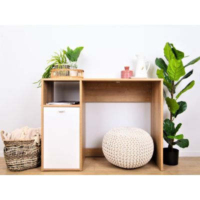 Makalu 100cm Computer Desk - Oak