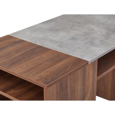Willie 116cm Computer Desk - Walnut