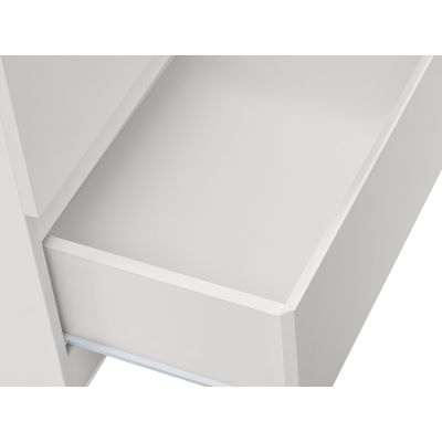 Tongass Wooden Low Boy 6 Drawers - White