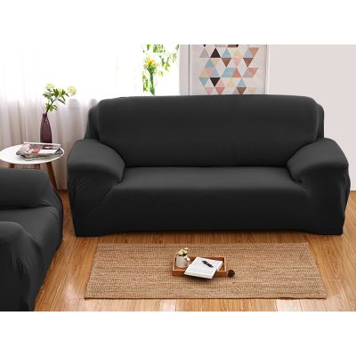 2 Seater Sofa Couch Cover 145-185cm - BLACK