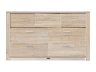 Sagano Low Boy 7 Drawers - Oak