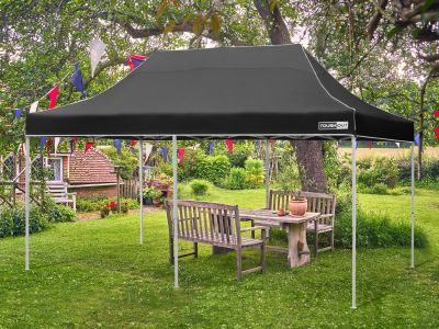 Toughout Thunderstorm Gazebo 3 x 6m - Black