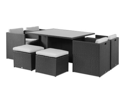 Caicos 9 Piece Rattan Outdoor Dining Set