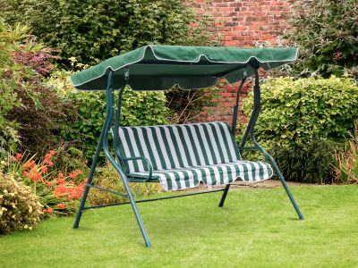 Outdoor Patio Garden 3 Seater Swing Seat Chair