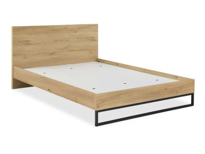 Frohna Queen Wooden Bed Frame - Oak