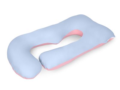Pregnancy Maternity G-Shape Pillow - Blue + Pink