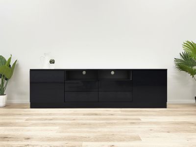 Antler 1.8m Entertainment Unit - Black