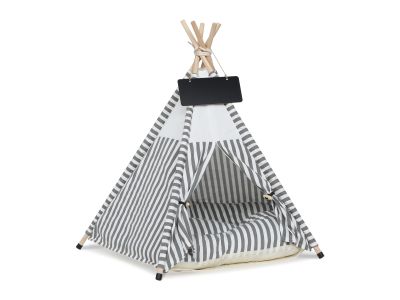 Pet Teepee Tent Pet Bed - Stripe Pattern