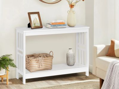 Wular Wooden Console Table - White