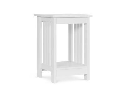 WULAR Square Coffee Table Side Table - WHITE
