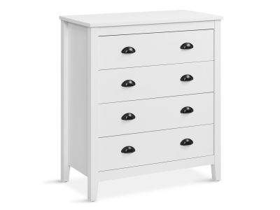 Congo 4 Drawers Tallboy - White