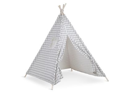 Leni Kids Teepee Kid Play Tent - Grids Pattern