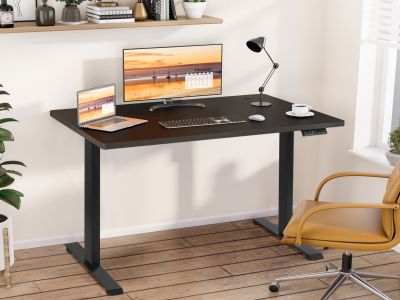 Bennie 140cm Dual Motor Electric Standing Desk - Black