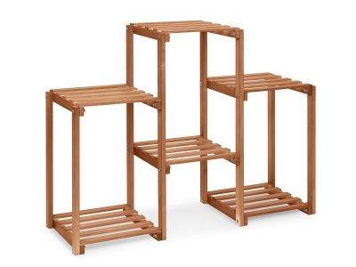 Saria Solid Wood Plant Stand - Brown