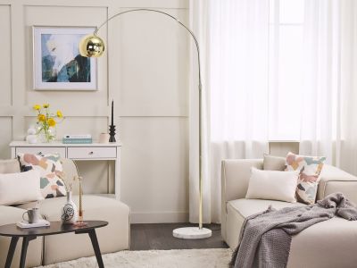 Lelta Arched Floor Lamp - Gold