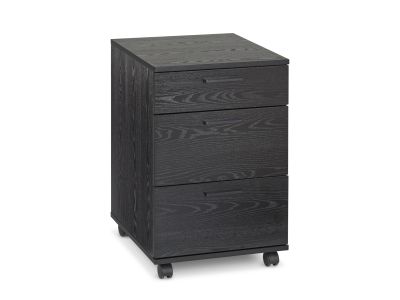 Nakia 3 Drawer Filing Cabinet - Black