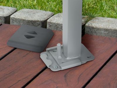 Outdoor Side Awning Floor Bracket with Cover