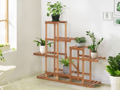 Potoo Solid Wood Plant Stand - Brown