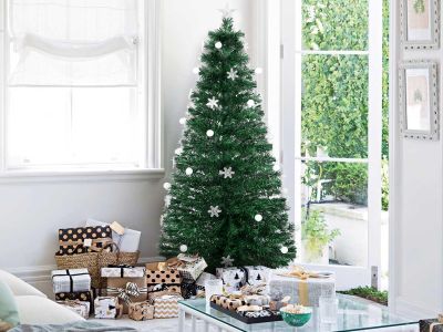 1.8m Christmas Tree with LED Light - Ball + Snow