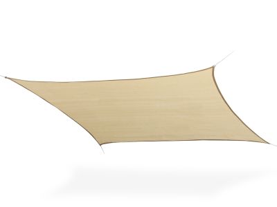 Toughout Kool Rectangle Shade Sail 3m x 5m - Sand