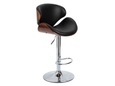 Foti Swivel Bar Stool - Black