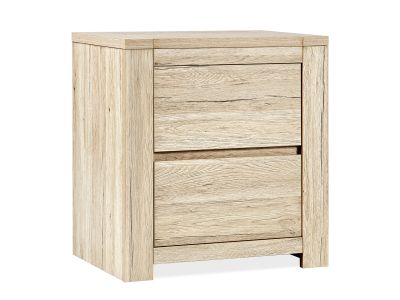 Borneo Wooden Bedside Table - Oak