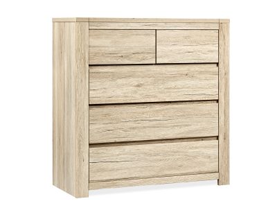 Borneo 5 Drawers Tallboy - Oak