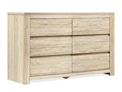 Borneo 6 Drawers Lowboy - Oak