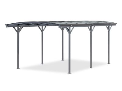 TOUGHOUT Patio Carport Canopy Curved Roof 5.06M x 3M
