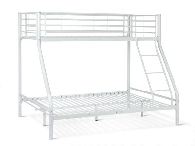 Dobson Metal Triple Bunk Bed - White