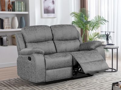 Wilson Manual 2 Seater Recliner Sofa - Grey