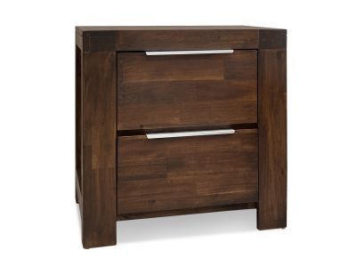 Jarvis Solid Acacia Wood Bedside Table - Caramel