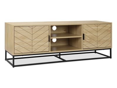 Crovo Wooden 1.4m Entertainment Unit - Natural