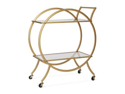 Ciar Metal Bar Cart - Golden