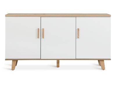Alton Sideboard Buffet Table - Natural+White