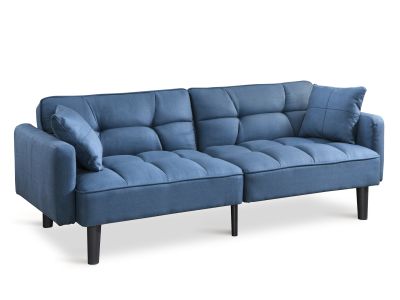 Boston 3 Seater Sofa Bed - Steel Blue