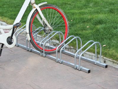 5-Slot Floor Mounted Bike Stand Bike Rack