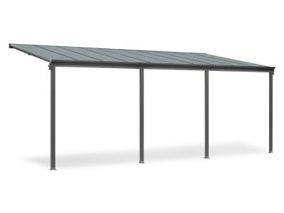 Toughout Patio Canopy Roof 6.18m x 3m x 2.58m - Charcoal Grey