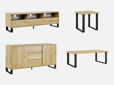 Frohna 4 Piece Living Room Furniture Package - Oak
