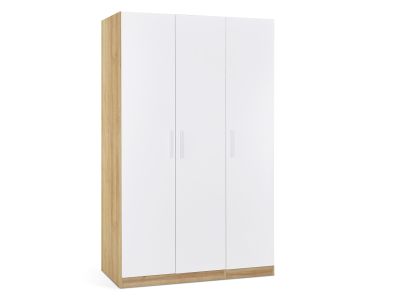 MAKALU Wardrobe 3 Door Storage Shelves - OAK