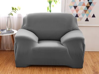 Single Seater Sofa Couch Cover 90-140cm - Grey