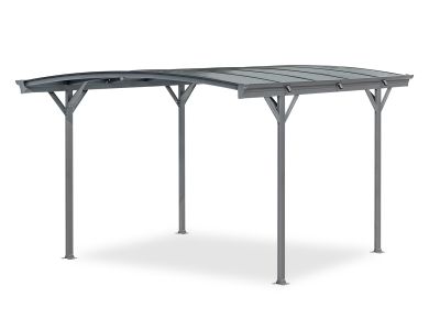 Toughout Patio Carport Canopy Curved Roof 3.6m x 3m