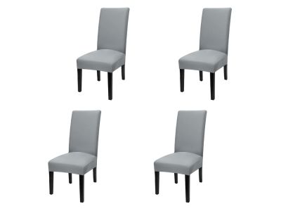 Dining Chair Cover - Set of 4 - Grey