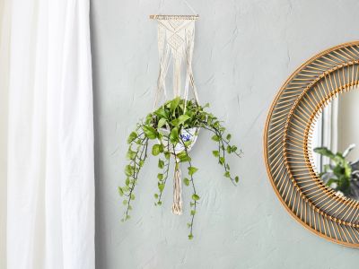 Hessian Macrame Rope Macrame Plant Hanger Macrame Pot Hanger - Braids