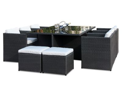 Mallorca 11 Piece Rattan Outdoor Dining Set