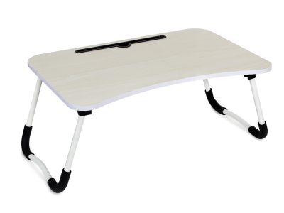 Portable Anti-Slip Laptop Desk Laptop Tray Table - WHITE