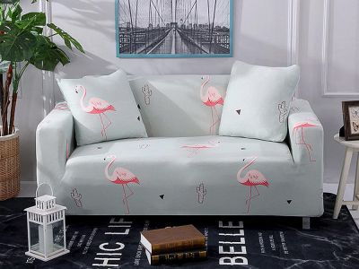 2 Seater Sofa Couch Cover 145-185cm - Flamingo