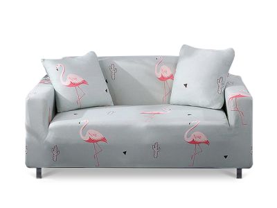 2 Seater Sofa Couch Cover 145-185cm - Flamingo