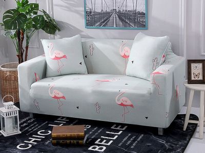 3 Seater Sofa Couch Cover 190-230cm - Flamingo