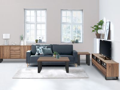 FROHNA Living Room Furniture Package 4PCS - WALNUT